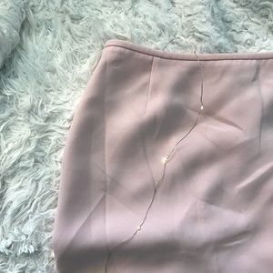 soft pink a-line skirt